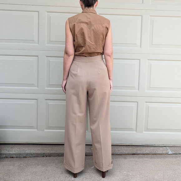 HEYDAY VINTAGE STYLE 1940's repro wide leg pants UK10 - Picture 5 of 11